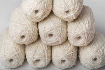 background white yarn