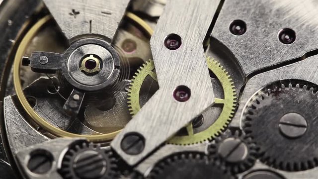 old clock gear mechanism