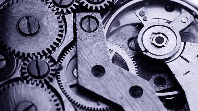 old clock gear mechanism