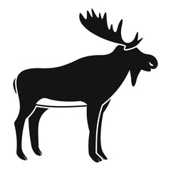 Deer icon, simple style