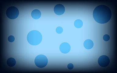 bright blue circles. darkened background. vector illustration