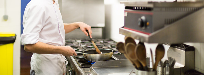 Cook Cooking in Kitchen Chef