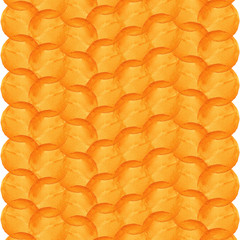 Abstract pattern of yellow watercolor circles