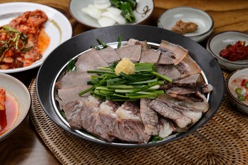 suyuk.  Boiled Beef or Pork Slices 