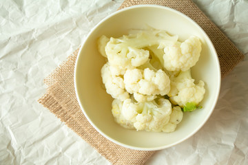 Cauliflowers in a bowl