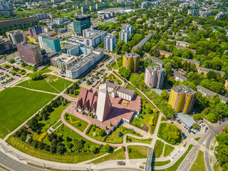 Lublin z lotu ptaka. Zabudowanie przy ulicach Filaretów i Zana © art08