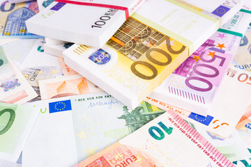 Euro Money. euro cash background. Euro Money Banknotes