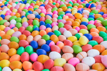 The Colorful easter eggs