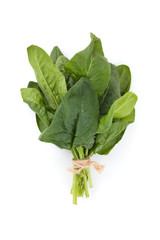 Fresh spinach leaves.