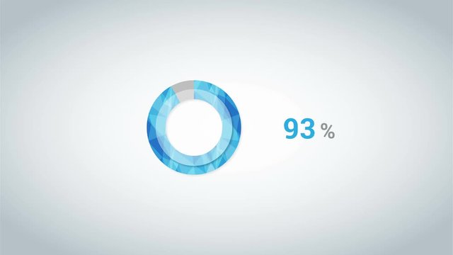 Interface download loader percent with crystal pattern