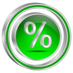 Obraz premium Discount button - 3D illustration