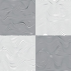 abstract stripped grey backgrounds vector set