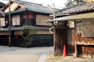 京都　祇園の町並み