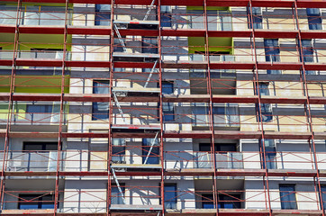 neue Fassade, Neubau