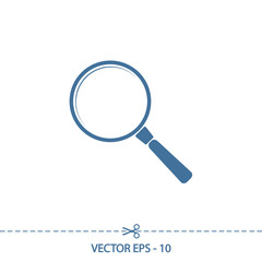 Search  icon, vector illustration. Flat design style