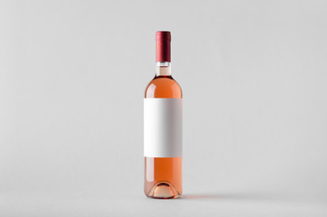Wine Bottle Mock-Up. Blank Label