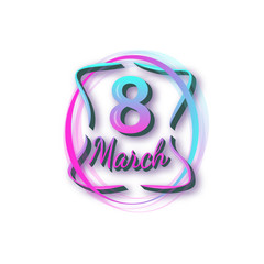 Women's day. 8 March. Vector illustration.