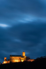 Fototapeta premium Wartburg in Eisenach am Abend, Thüringen