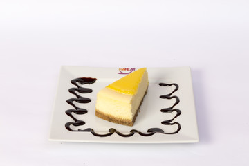 Delicious miniature cakes catering sweets in buffet