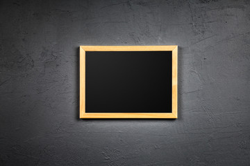 Picture frame on dark background