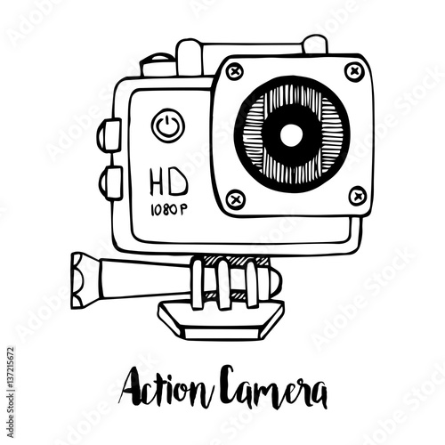 An action camera sketch