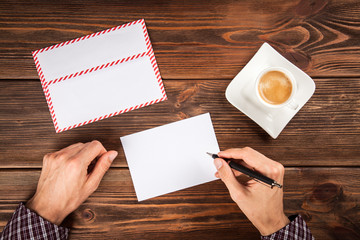 Obraz premium Sending a letter