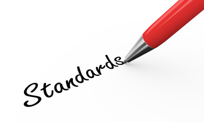 Obraz premium 3d pen writing standards