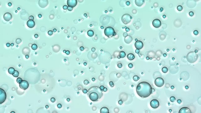Bubbles water abstraction. Colored background.