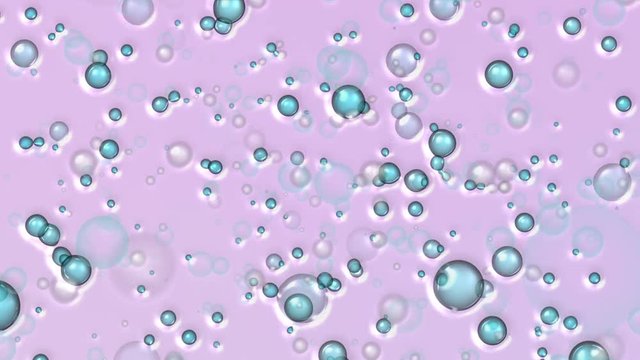 Bubbles water abstraction. Colored background.