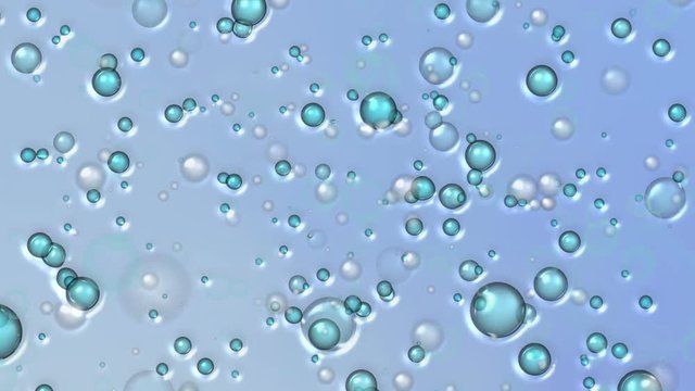 Bubbles water abstraction. Colored background.