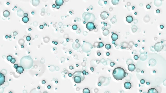 Bubbles water abstraction. Colored background.