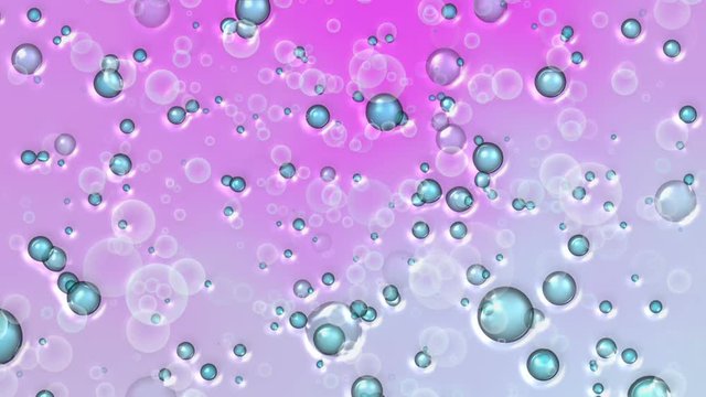 Bubbles water abstraction. Colored background.