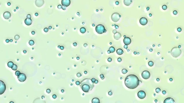 Bubbles water abstraction. Colored background.