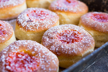 donut and powdered sugar