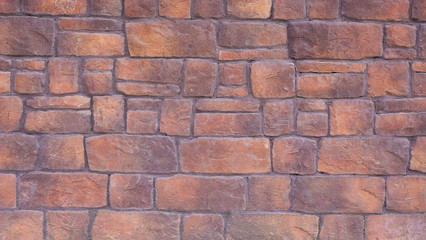 Brown Surface of Brick Wall Texture
