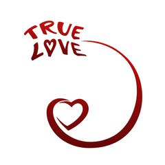 A heart on a white background