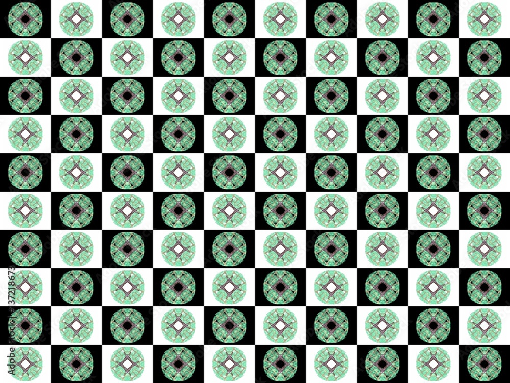 Fototapete texture with 3d rendering abstract fractal pattern