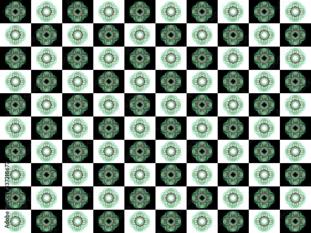 Fototapete texture with 3d rendering abstract fractal pattern