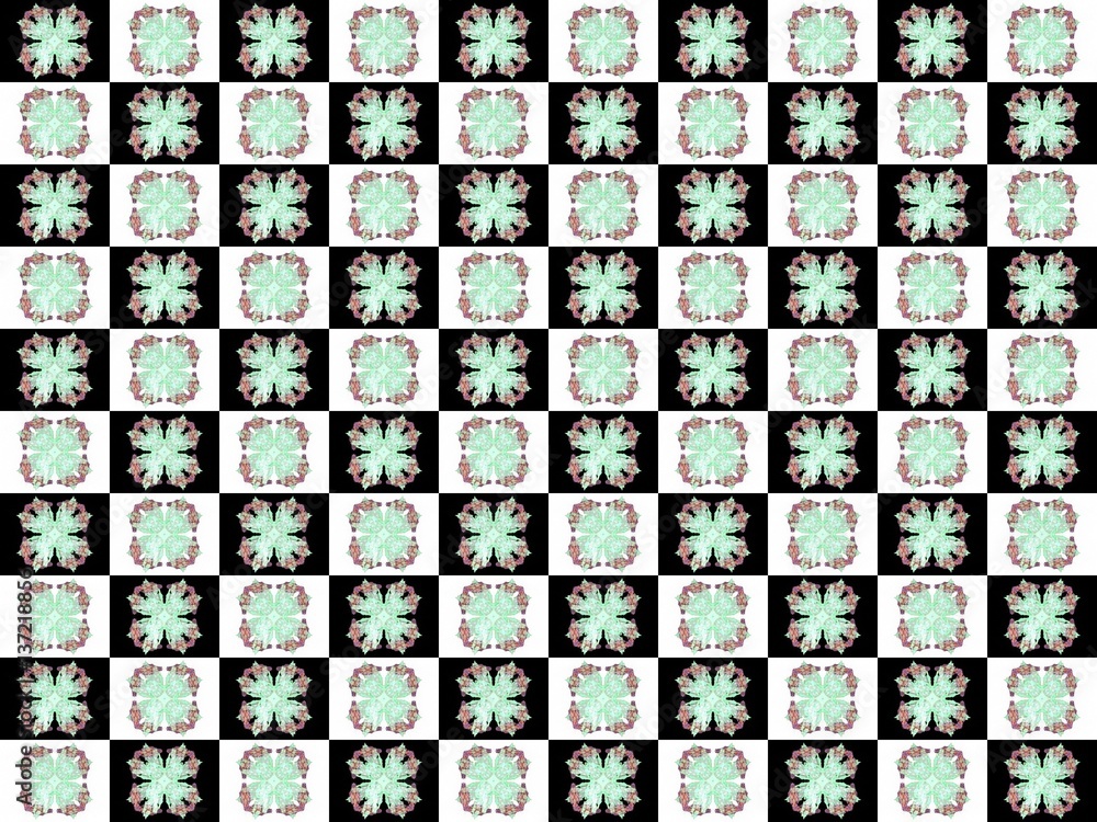 Fototapete texture with 3d rendering abstract fractal pattern