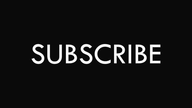 Subscribe, stroke animation with flares and glow