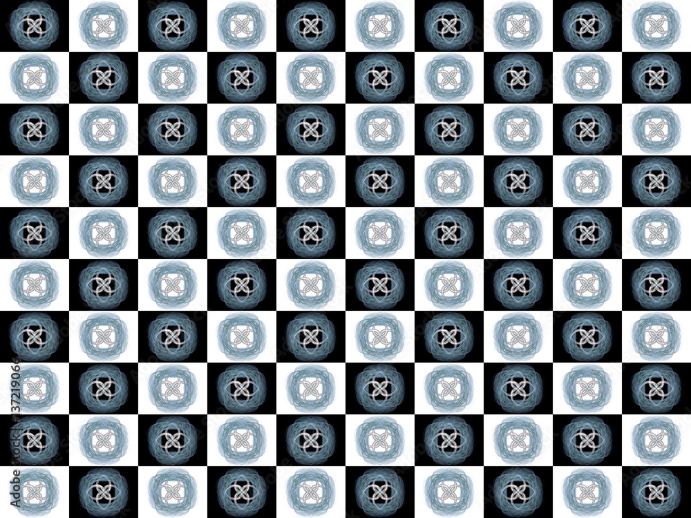 Fototapete texture with 3d rendering abstract fractal pattern