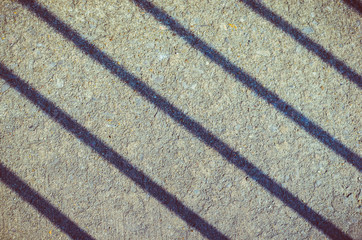 abstract shadow on concrete way.