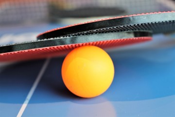 An image of a ping pong table
