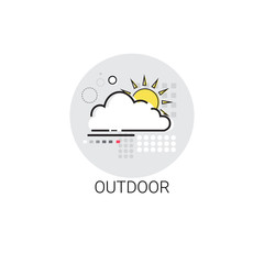 Outdoor Activity Nature Lifestyle Icon Vector Illustration
