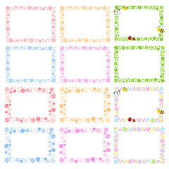 春のフレームイラストセット