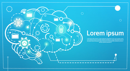 Brainstorming Briefing Idea Creative Concept Business Banner Vector Illustration