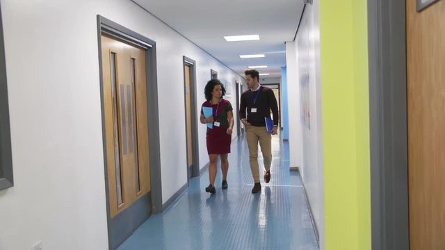 Teachers In The Corridor