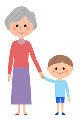 おばあちゃんと男の子