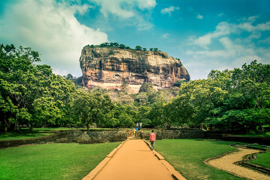 Sigiriya the lion rock in Sri Lanka