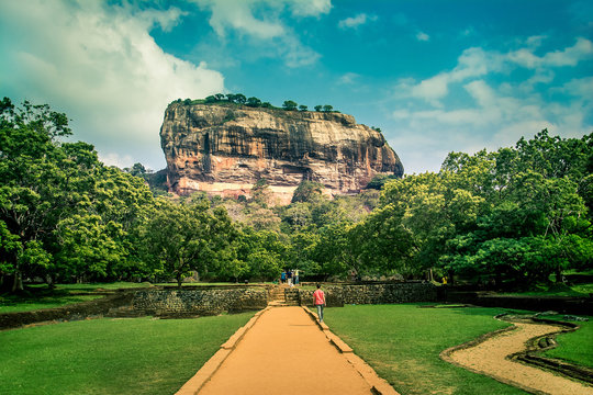 Sigiriya the lion rock in Sri Lanka